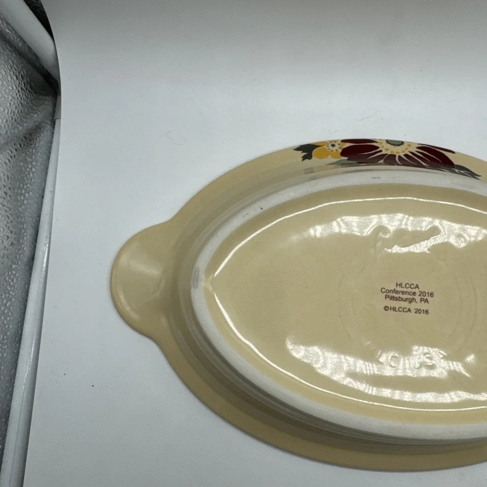 Homer Laughlin Fiesta Open Individual Casserole Dish Clematis HLCCA 2016 PA